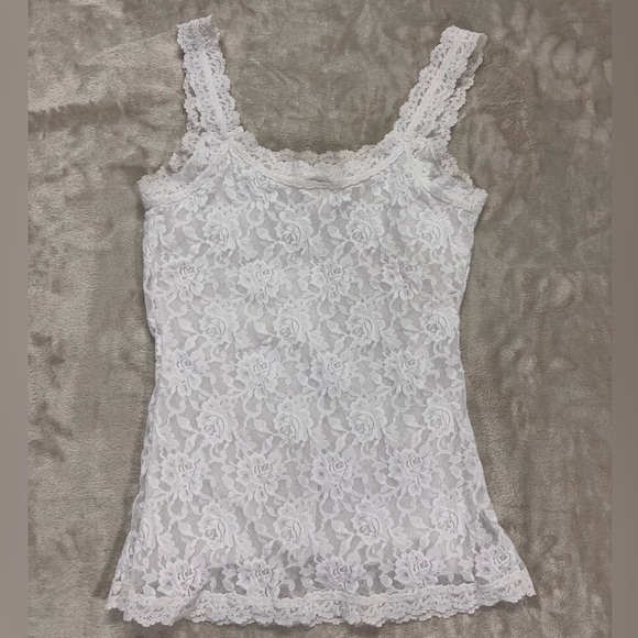 Hanky Panky White All Over Lace Camisole Tank Top Size S - Picture 8 of 8